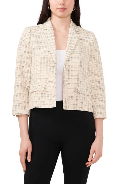 Shop Halogen (r) Tweed Crop Blazer In New Ivory