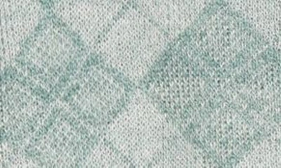 Shop Yanyan Argyle Short Sleeve Linen Crop Cardigan In Jade