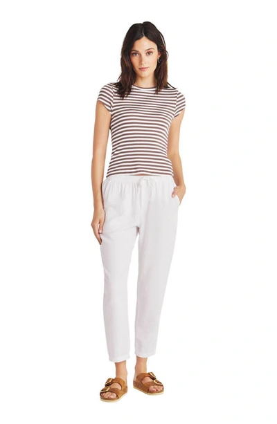 Splendid Angie Straight Leg Pants In White