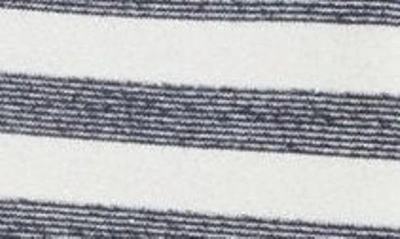 Loveappella Cowl Tie Stripe Pullover In Navy White