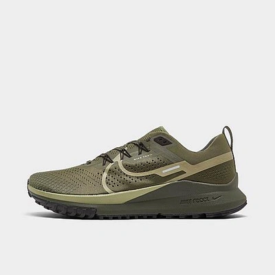 Shop Nike Men's Pegasus Trail 4 Running Shoes In Medium Olive/neutral Grey/velvet Brown