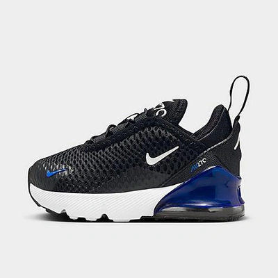 Shop Nike Kids' Toddler Air Max 270 Casual Shoes In Black/white/racer Blue/dark Grey