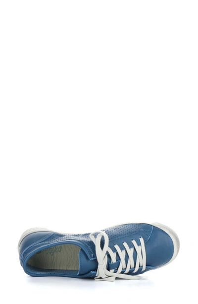 Softinos By Fly London Ica Sneaker In Blue Denim Smoot