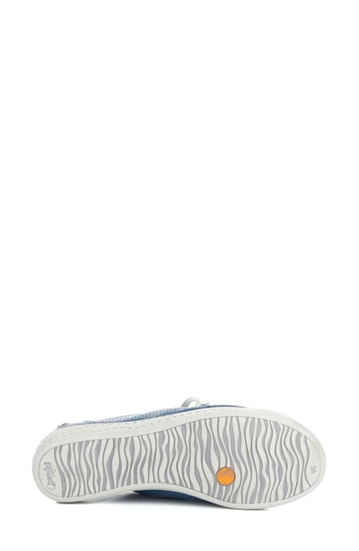 Softinos By Fly London Ica Sneaker In Blue Denim Smoot