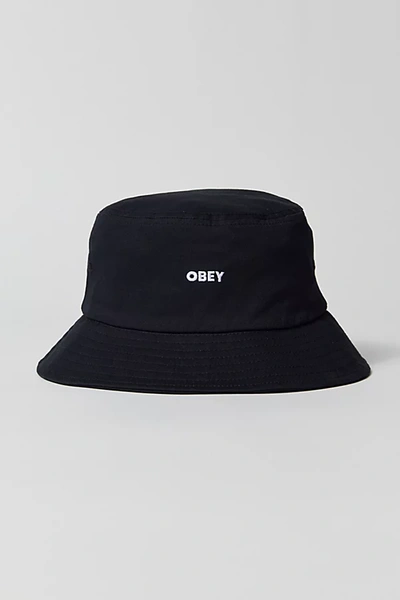 Shop Obey Bold Twill Bucket Hat In Black, Men's At Urban Outfitters
