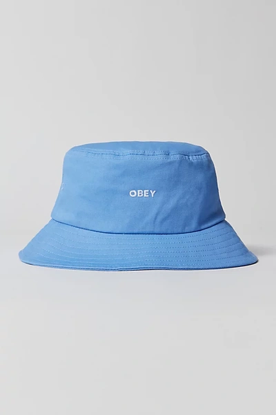 Shop Obey Bold Twill Bucket Hat In Sapphire, Men's At Urban Outfitters