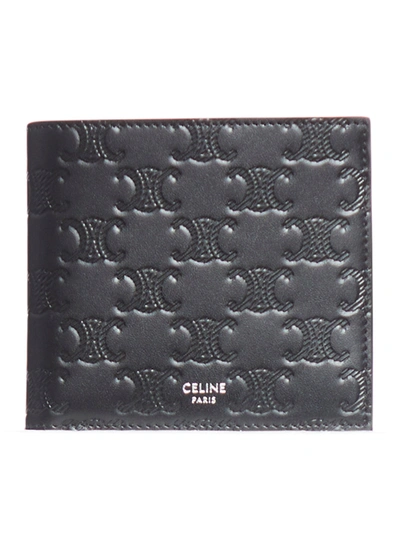 Shop Celine Bi-fold Wallet In Black