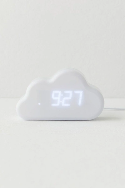 Shop Urban Outfitters Cloud Digital Alarm Clock In White At
