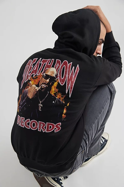 Shop Urban Outfitters Snoop Dogg Death Row Records Hoodie Sweatshirt In Black, Men's At