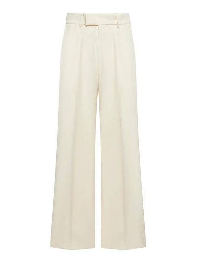 Shop Amiri Pleated Viscose Suit Pants In Nude & Neutrals