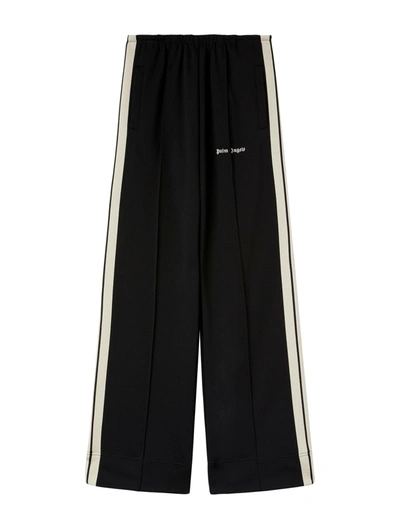 Shop Palm Angels Sports Trousers With Side Stripes In Black