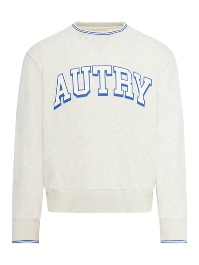 Shop Autry Sweatshirt With Print In Grey