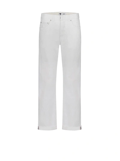 Shop Dior White Denim Boyfriend Jeans