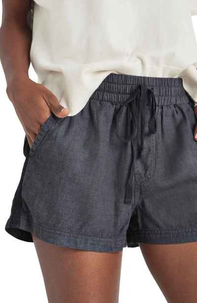 Splendid Campside Drawstring Shorts In Lead