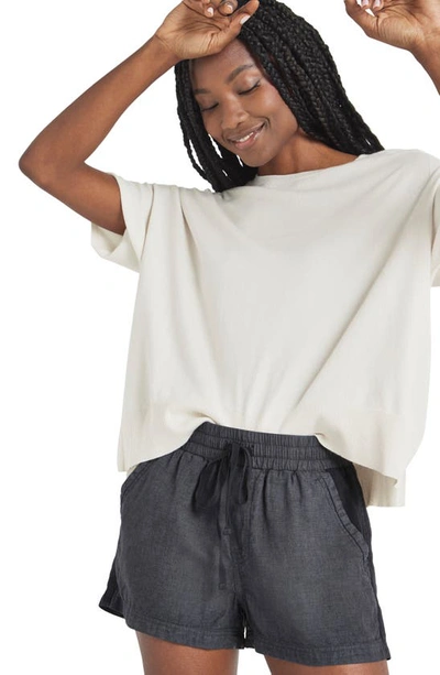Splendid Campside Drawstring Shorts In Lead