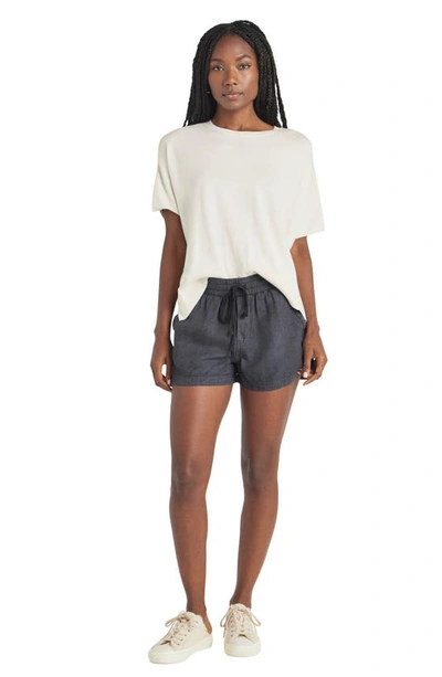 Splendid Campside Drawstring Shorts In Lead