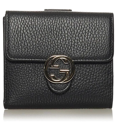 Shop Gucci Black Leather Wallet