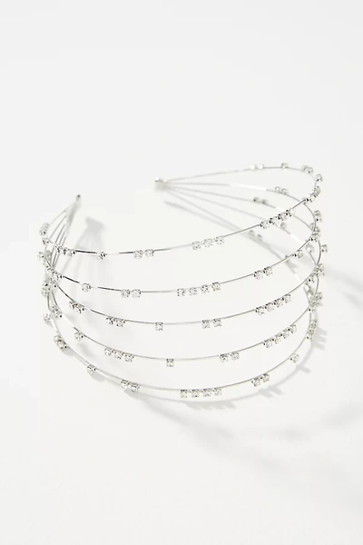 Shop Epona Valley Celestial 5-tier Headband In Silver