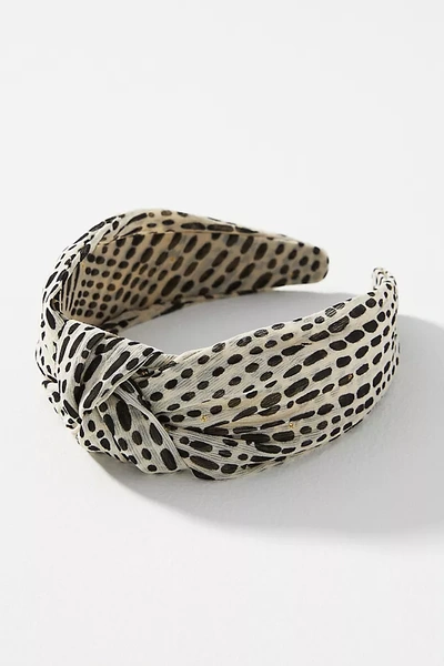 Shop By Anthropologie Textured Trim Knot Headband In White