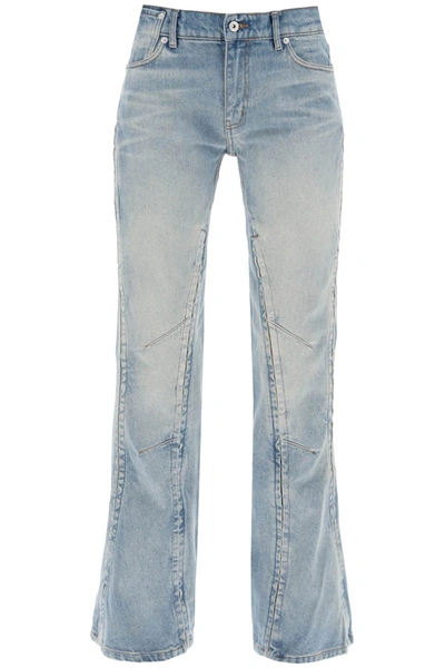 Shop Y/project Hook And Eye Flared Jeans