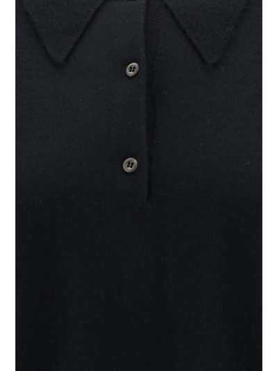 Shop Prada Polo Shirts In Nero