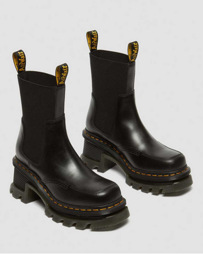 Shop Dr. Martens' Damen Corran Chelsea Atlas Leder Stiefel Mit Absatz In Schwarz