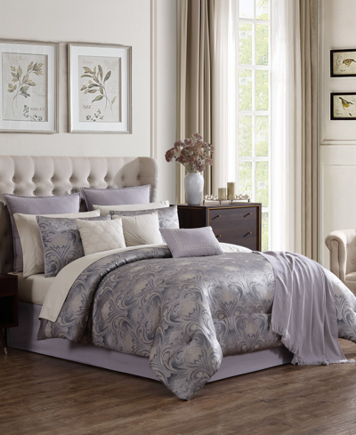 Hallmart Collectibles Vivica 14 Pc. Comforter Set In Grey