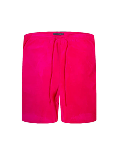 Shop Monfrere Men's Bond Cotton-blend Shorts In Fuchsia