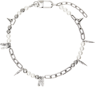 Shop Vitaly Silver Frost Necklace In Stainless Steel
