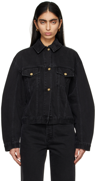 Shop Jacquemus Black Les Classiques 'la Veste De-nîmes' Denim Jacket In 990 Black