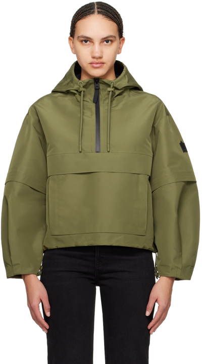 Shop Mackage Khaki Demie Jacket In Light Military-navy