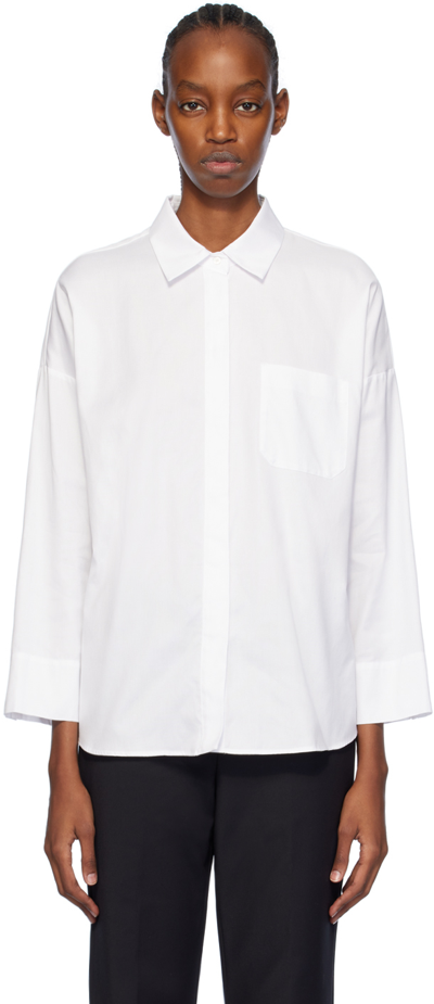 Shop Max Mara White Lodola Shirt In 017 White