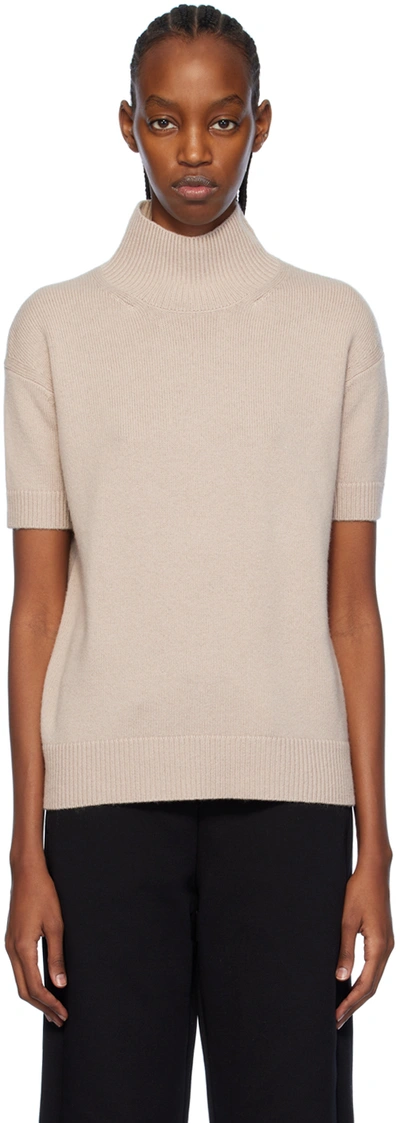 Shop Max Mara Beige Paola Turtleneck In 002 Sand