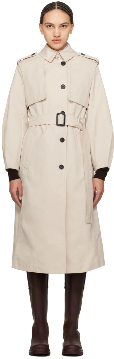 Shop Mackage Beige Alia Trench Coat