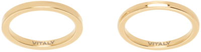 Shop Vitaly Gold Isotope Ring Set