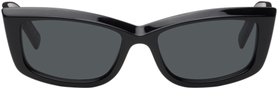 Shop Saint Laurent Black Sl 658 Sunglasses In Black-black-black