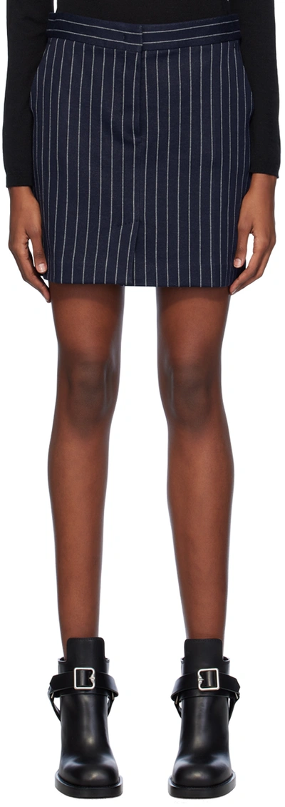 Shop Max Mara Navy Kirsch Miniskirt In 002 Ultramarine