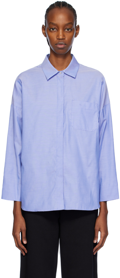 Shop Max Mara Blue Lodola Shirt In 003 Light Blue
