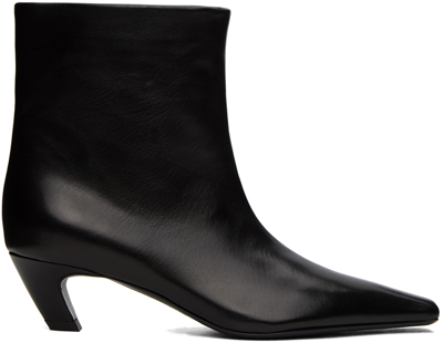 Shop Khaite Black 'the Arizona' Boots In 200 Black