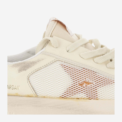 Shop Golden Goose Stardan Sneakers With Distressed Effect In Red