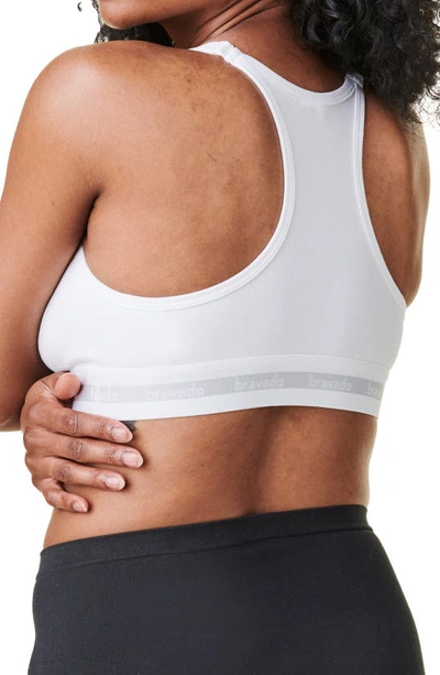 Bravado Designs Original Organic Cotton Blend Maternity/nursing Bra In White