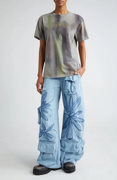 Collina Strada Hand Dyed Rhinestone Star Graphic Tee In Aurora