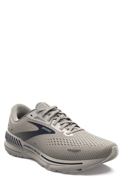 Shop Brooks Adrenaline Gts 23 Running Sneaker In Crystal Gry/surf The Web/gry