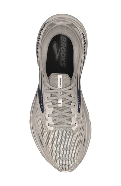 Shop Brooks Adrenaline Gts 23 Running Sneaker In Crystal Gry/surf The Web/gry
