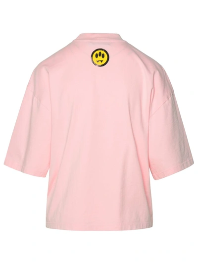 Shop Barrow Crop T-shirt In Pink Cotton