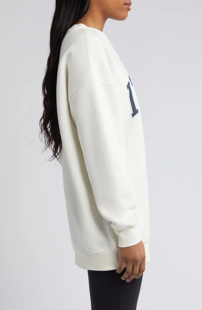 Shop Bp. Oversize Graphic Crewneck Sweatshirt In Ivory- Italy