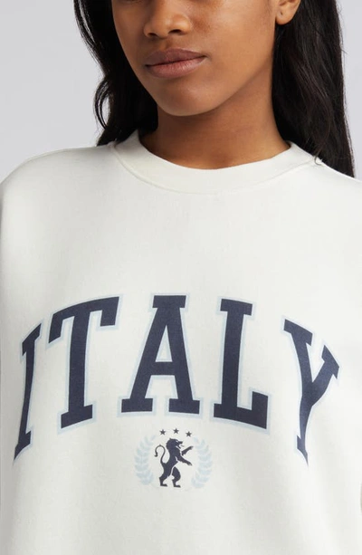 Shop Bp. Oversize Graphic Crewneck Sweatshirt In Ivory- Italy