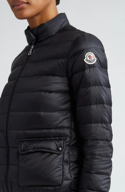 Moncler Lans Quilted Shell Down Jacket In Black