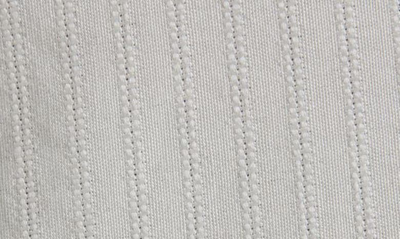 Golden Goose Imitation Pearl Embellished Jacquard Stripe Button-up Shirt In Antique White