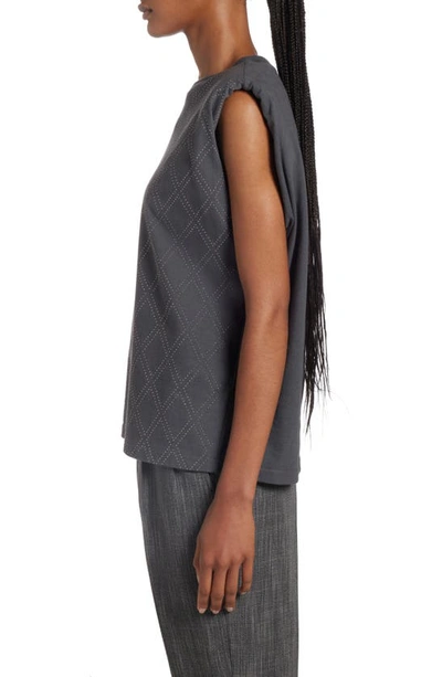 Golden Goose Studded Tshirt In Anthracite